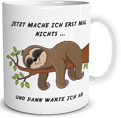 Shirtracer Baumwolltasche Mit Faultier-Motiv – Spruch „Hatte Direkt Keinen Bock“, Umweltschonender Einkaufsbeutel
