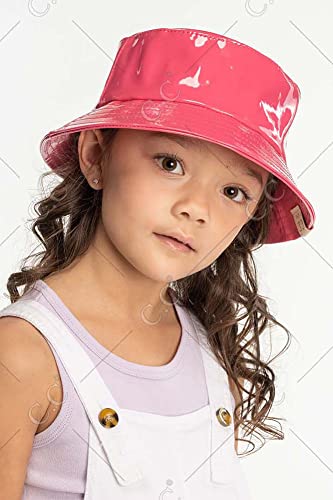 ScarvesMe Children Kids Girl 2-7 Years Waterproof Shiny Rain Bucket Cap Hat3