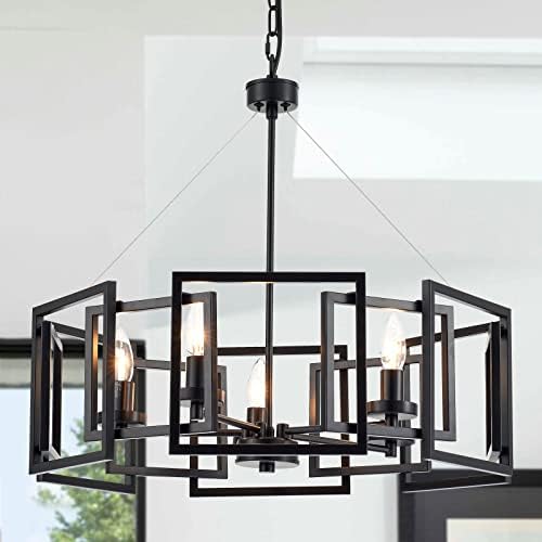 Urban Ambiance Luxury Industrial Chandelier, Large Size: 13" H x 40" W ...
