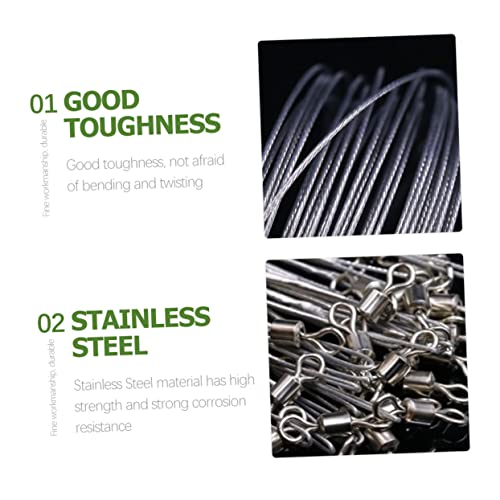 Happyyami 24pcs Fishing Wire Leaders Wear Pins miniatura 7