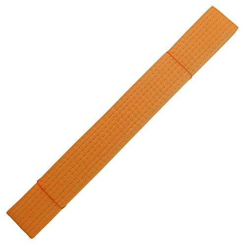 Solid Rank Karate Martial Arts and TaeKwonDo Belts (Orange, 5)