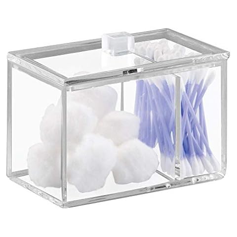 iDesign Caja de Almacenaje con Tapa para Baño Cover