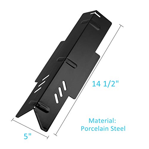 Bbqration Replacement Kit For Dyna-Glo Dgf350Csp Dgf350Csp-D, 2-Pack Porcelain Steel Heat Plate Heat Tent And 2-Pack Stainless Steel Burner Replacement Parts For Dyna-Glo Grill Dgf350Csp #TOP1