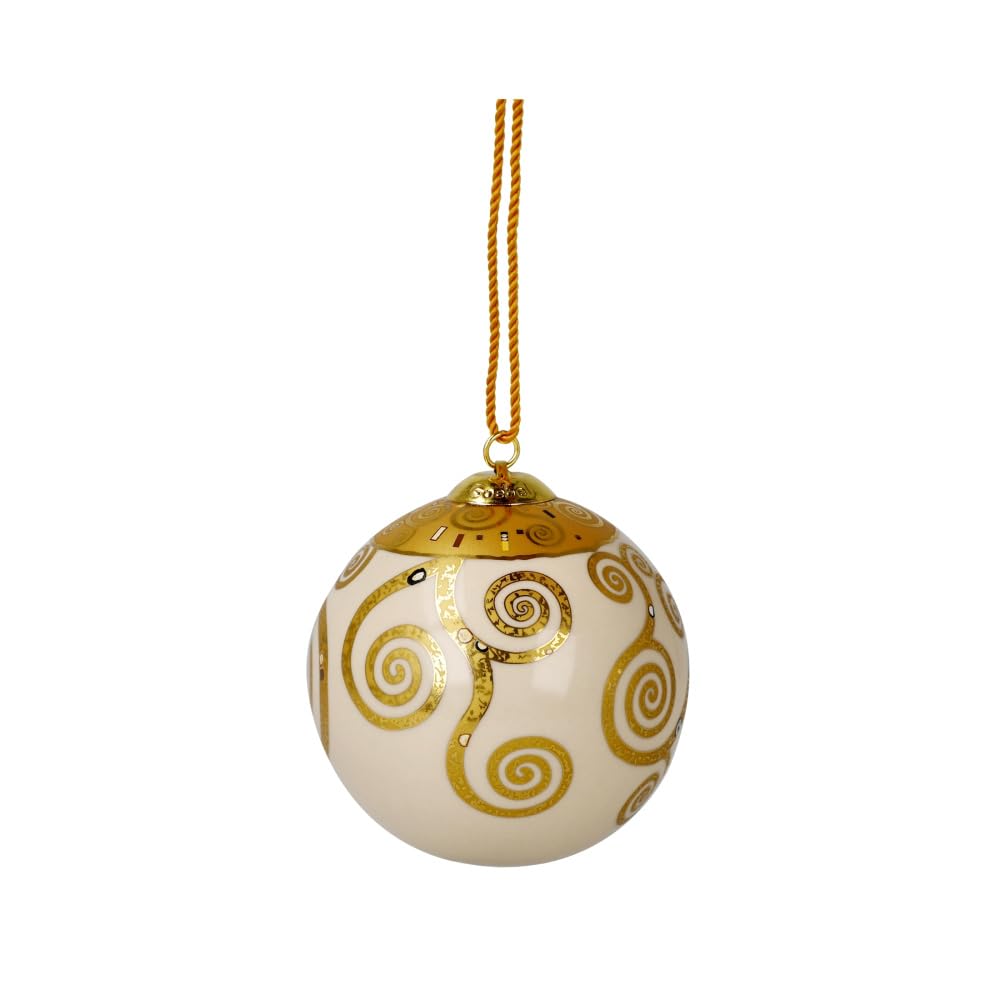 Goebel Sfera, Porcellana, Oro/Bianco, 7,5x7,5x7,5 cm