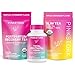 Pink Stork Recovery Bundle: New & Improved! Total Postnatal, Recovery Tea, Slim Tea -Support Healthy Postpartum Recovery with Herbs and Vitamins