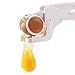 Easy Egg Cracker & Separator, Zanmini Egg Whites Yolk with Dishwasher Safe,White