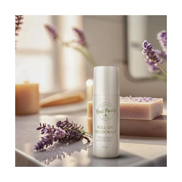 Real Purity, (2 Pack) Roll-On Deodorant