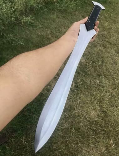 Empire -28 Inch Long Handmade J2 Steel Double Edge Full Tang Sword with Sheath - Resin Grip Hunting Sword Survival Sword Sharp Edge - Machete - Full Tang - Best Git