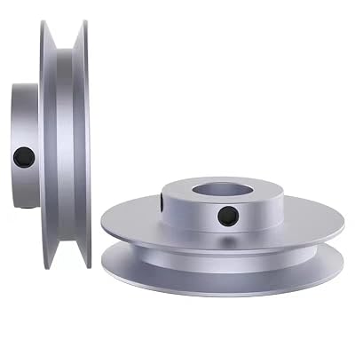 CHANCS Outer Diameter 40mm Single Groove Pulley 4mm Fixed Bore Pulley for Drilling Machine 6MM PU Round Belt