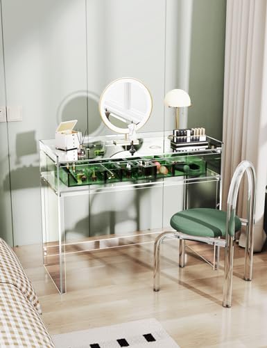 Acrylicolor SZT-01 Acrylic Vanity Clear Desk Make Up Table thumb #4