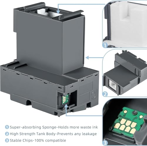 Image of Maintenance Box for Printers T04D1 Ink Maintenance Box Compatible for ET-15000 ET-4760 ET-3700 ET-3750 ET-3760 ET-3850 ET-4850 (T04D1 Maintenance Box)