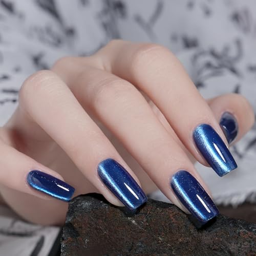 FRUJCDKI Esmalte magnético de gel para olhos de gato, 10 ml, brilho holográfico, translúcido, cor tr