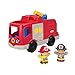 Produktbild Fisher-Price HJN38 - Little People Feuerwehrauto  mehrsprachige Version, Musikspielzeug Feuerwehrauto mit Figuren für Kleinkinder und Vorschulkinder ab 1 Jahr