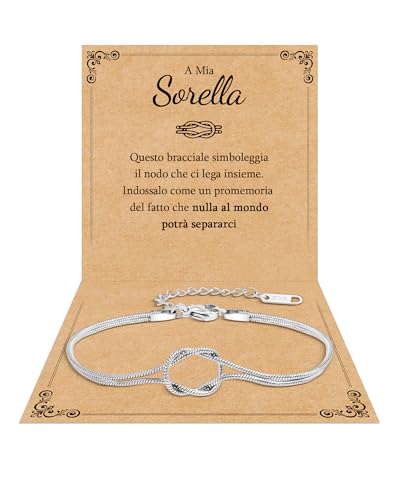 Cheerslife Regalo Sorella Speciale Originale Braccialetti Sorelle Bracciale Sorella Bracciale