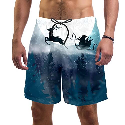 Maillots de bain pour hommes JDEZ motif cerf lune cadeau original