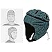 Aymzbd Soft Shell Football Helmet, Rugby Helmet Soft Padded Headgear Adjustable Head Protector for Youth Kids Adults Dark Green