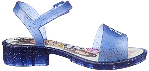 Sandália Barbie Style, Grendene Kids, Criança Unissex, Azul Glitter, 30
