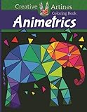  Animetrics - Coloring Book: For Kids Ages 8-12, Elephant, Rabbit, Dolphin, Fox, Shark and Deer (Kids Coloring Book)