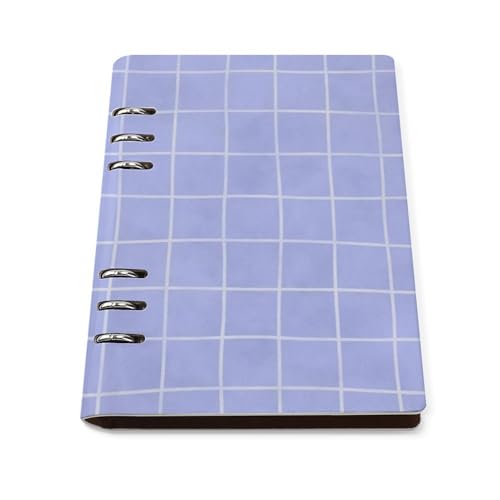 Carnet ligné pour l'école A5 avec couverture rigide et papier de note rechargeable 90 pages