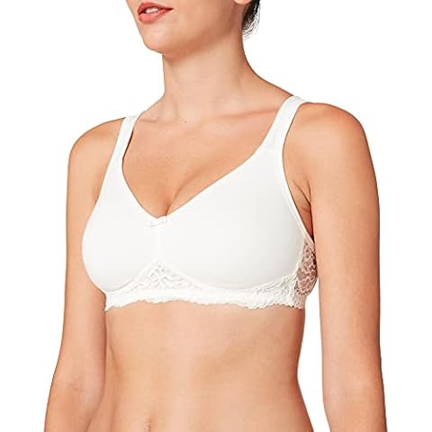 Susa Organic Cotton Wireless Bra, White Cover