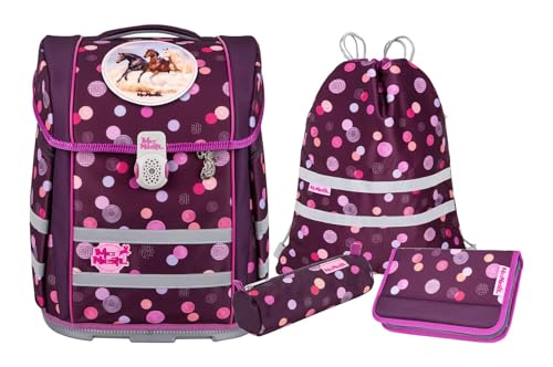 McNeill Schulranzen-Set PERFECTO, 5tlg. - Kollektion 2024 (RUBY)