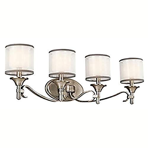 Kichler 45284AP Lacey Bath 4-Light, Antique Pewter