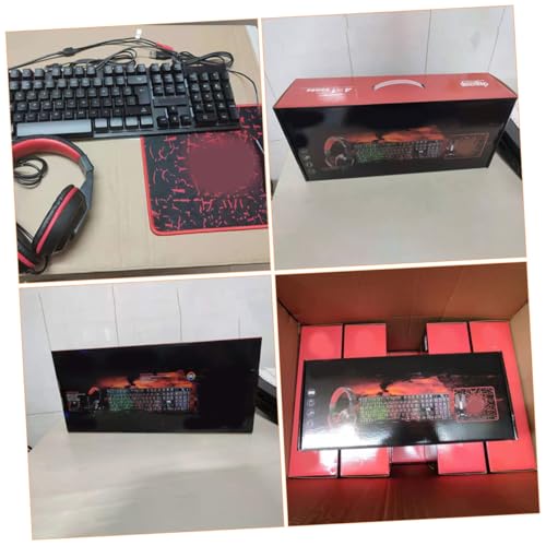 Tapis gaming pour bureau et pack clavier souris compact pour ordinateur - 5