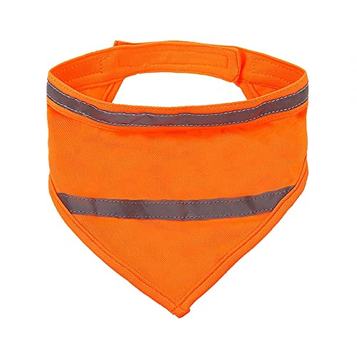 Dog Bandana, Reflective Dogs Towel Bib Adjustable High Visibility Pet Scarf for Dog Camping Hunting Travel Walking