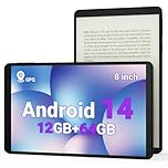 2025 Topsand 8 inch Tablet, Android Tablet with GPS Built in,12GB RAM 64GB ROM (1TB Expandable), 8MP Camera, 2.0GHz Processor, 2.4GHz&5GHz Wi-Fi/BT5.0, FHD Screen Tablets