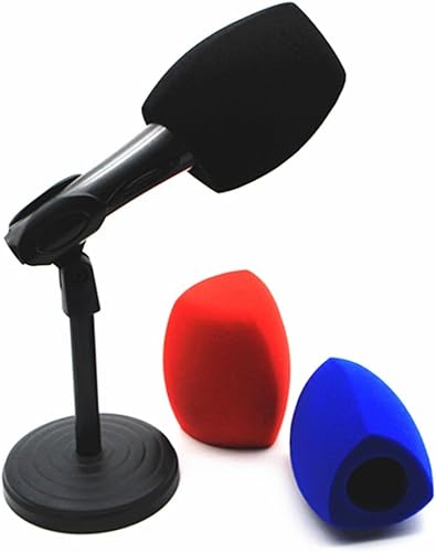 Miniatura 4 de Fundas de espuma para micrófono, parabrisas de micrófono grande, filtros de espuma para micrófonos de mano, micrófonos de entrevista (triángulo,