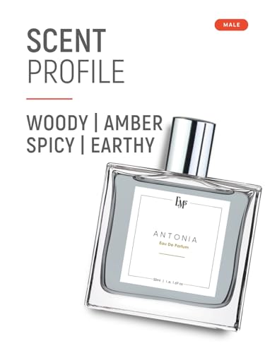 Image of EM5 Antonia Perfume for Men | Woody Earthy Spicy | Eau de Parfum | Strong and Long Lasting Spray | Luxury Gift for Him