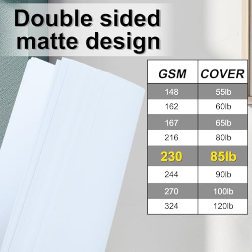 image for FLIPPED White Cardstock 8.5