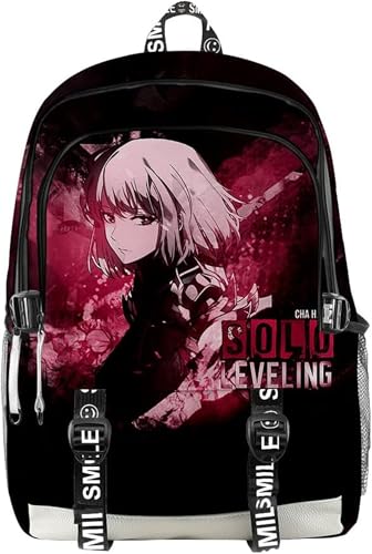 ISaikoy Anime Solo Leveling Backpack Daypack Laptop Bag 3D Printing School Bag Bookbag 3