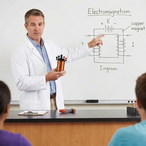 Bobina electromagnética de cobre robusta para experimentos de física 4