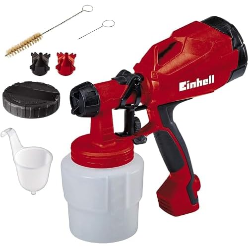 Einhell Elektrisches Farbsprühsystem TC-SY 400 P (400 W, für kleine und mittelgroße Arbeitsflächen, für Lacke uund Lasuren, Farbmengenregulierung)