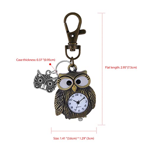 Image of JewelryWe Vintage Pocket Watch Cool Gear Steampunk Retro Pendant Necklace Watches for Men Women Halloween Costumes Daily and Office