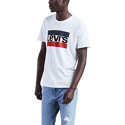 Levi's Men's Graphic Tees (Also Available in Big & Tall), Sportswear Logo-White, Small