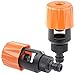 Produktbild Royal Gardineer Wasserdieb: 2er-Set Universal-Wasserhahn-Adapter zum Anschluss von Gartenschlauch (Schlauchanschluss Wasserhahn, Wasser Adapter, Garten Bewässerung)