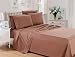 6 Piece Lux Decor Bed Sheets Set ,Hotel Quality Brushed Microfiber Flat,Fitted Sheet with 4 Pillow Cases, Stain Resistant-Luxurious,Comfortable, Soft & Extremely Durable (King , Brown )