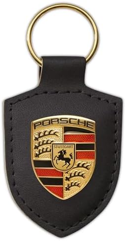 Porsche Key fob, crest, black