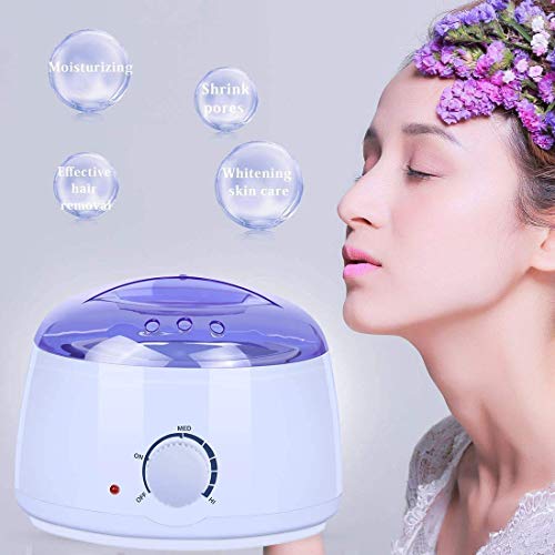 Image of CUVLY Waxing Kit Combo Wax Machine Wax Heater Warmer Hot Wax Heater with Hair Removal Wax Heater | Hair Removal Waxing Kit Women (Multi - colour) (wax Heater)