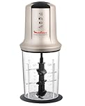 Moulinex ‎AT718A10, MultiMoulinette XXL, Electric Chopper, 2 Ultra Sharp Blades, 5 Functions, 800 ml, 500 W, White