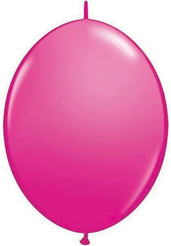 Miniatura 8 de Qualatex Globos de enlace rápido de 6 pulgadas, colores surtidos (rosa)