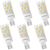 LeMeng 50watt T5 T10 Wedge Base LED Light Bulb, 12Volt AC/DC 5W 500lm for Outdoor Landscape Path,Automotive RV Camper Trailer Marine Boat Dome Fixture Lighting, 6000K Cool Daylight White-6 Pack