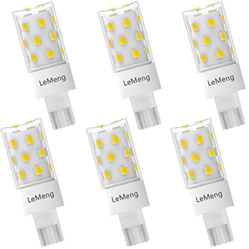 LEMENG 50watt T10 Wedge Base 921 LED Light Bulb 5W 500lm 6000K Daylight White 12VAC/DC for Outdoor Landscape Path, RV Camper Trailer Motorhome Marine Boat Lighting-6 Pack