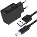 Produktbild UNIDOPRO Quick Charge 3.0 Ladegerät USB und 1M Kabel Typ C  Langer Stecker 10mm für Blackview BV5100 BV5900 BV6100 BV6300 BV6800 BV6900 BV9100 BV9500 Plus BV9600 BV9700 BV9800 BV9900 BL6000 Pro