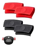 Matériaux de haute qualité: ces manchons de poignée de pot sont faits de matériaux de silicone de haute qualité, isolés en toute sécurité, durables et fiables pour une utilisation à long terme, soyez assurés de les utiliser.
