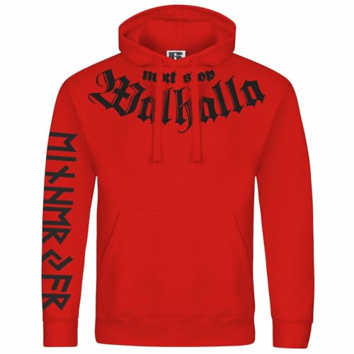 SONS OF ODIN Herren Männer Kapuzenpullover Next Stop Walhalla Odins Horde Wikinger Germania