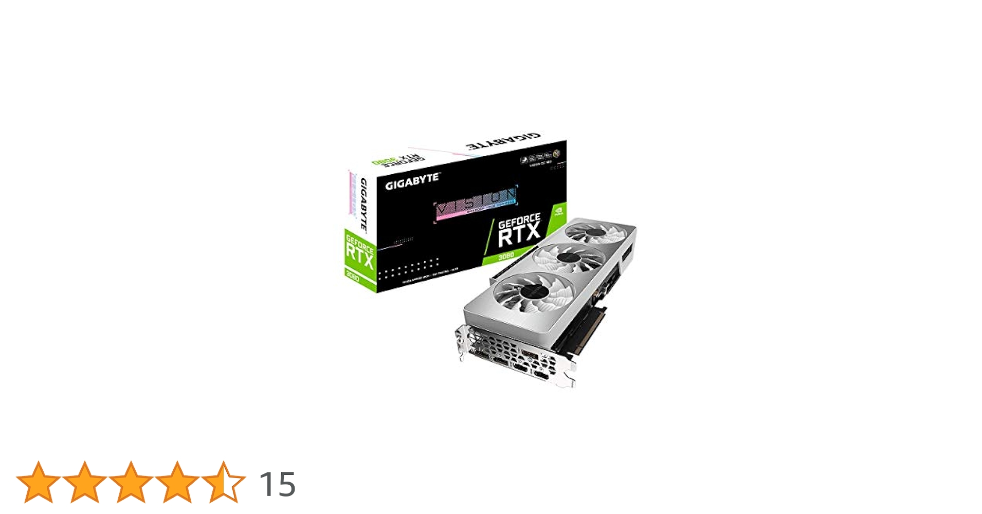 ま*や様 RTX3080Ti グラフィックボード GIGABYTE 白色 銀色 Amazon | GIGABYTE GeForce RTX 3080 Ti Vision OC 12G