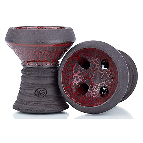KS Appo Lava Edition Steinkopf Shisha Tabakkopf Rot
